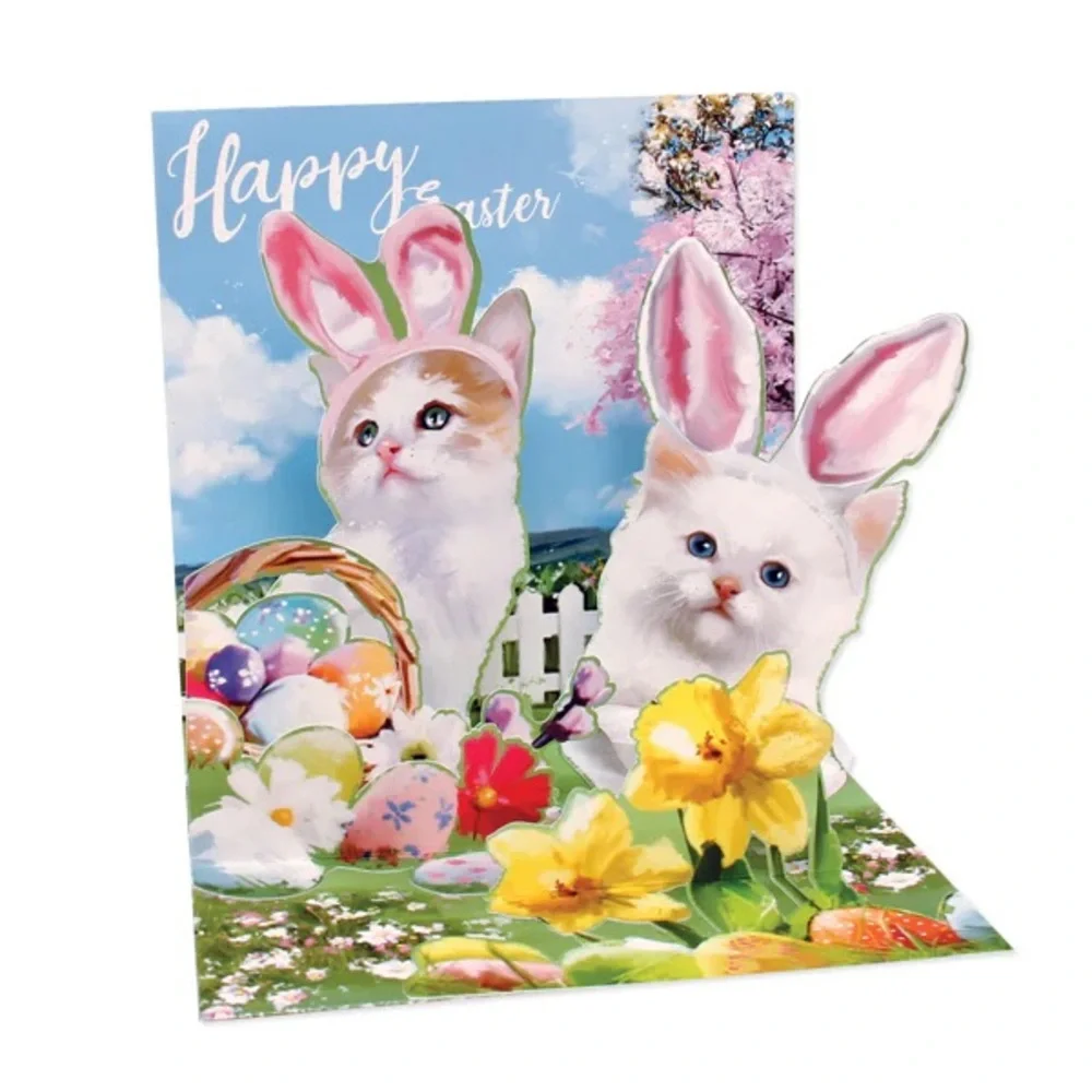 🆕Treasures #1406 “Easter Mischief” Pop Up Easter Card